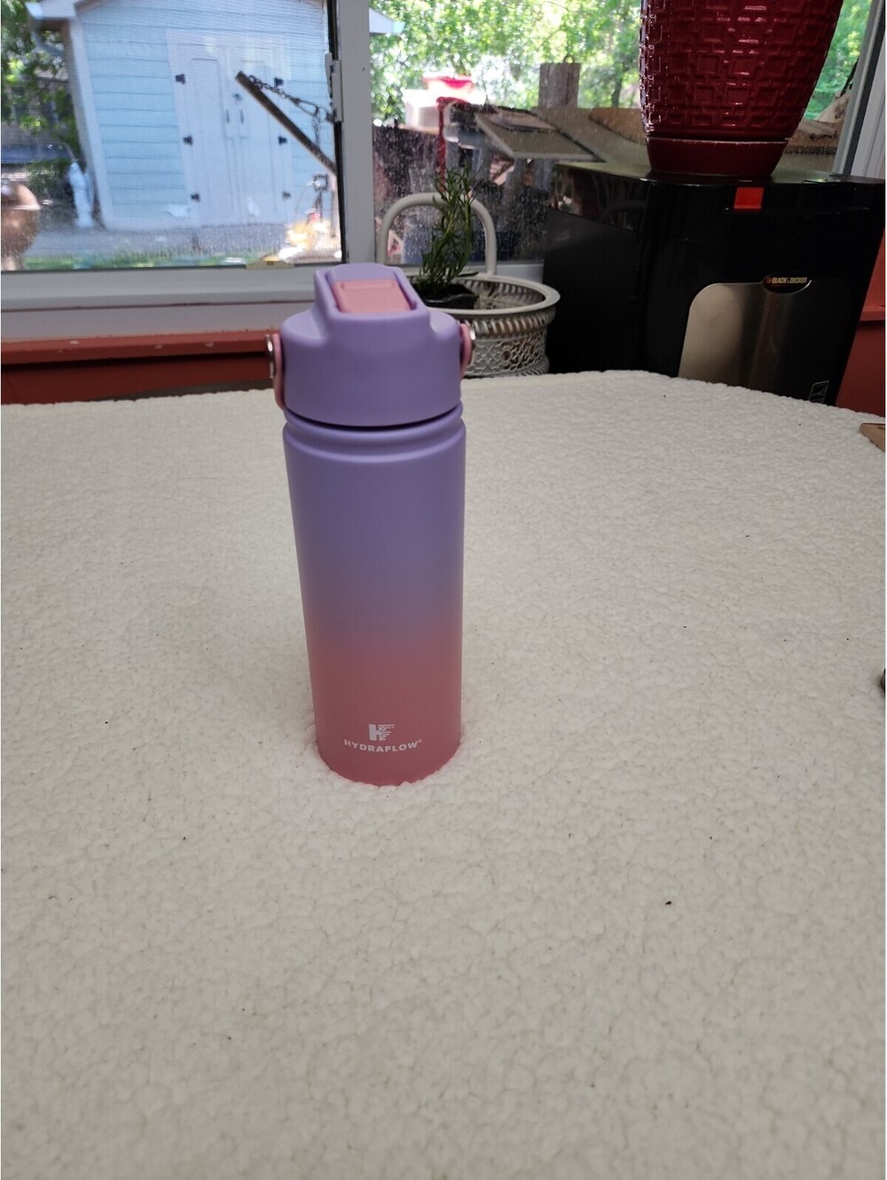 Hydraflow 17oz Wide Mouth Water Bottle - Light Purple Pink - With Handle